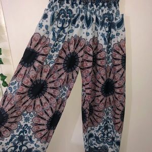 Multicolored Hippie Harem Pants